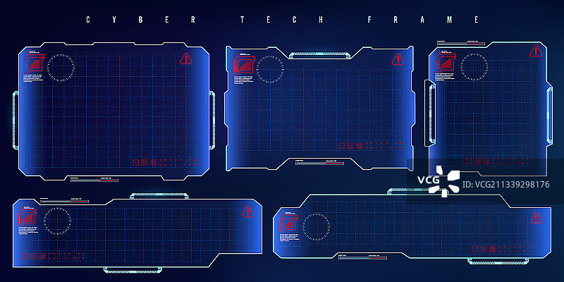 未来科技HUD虚拟框架合集图片素材