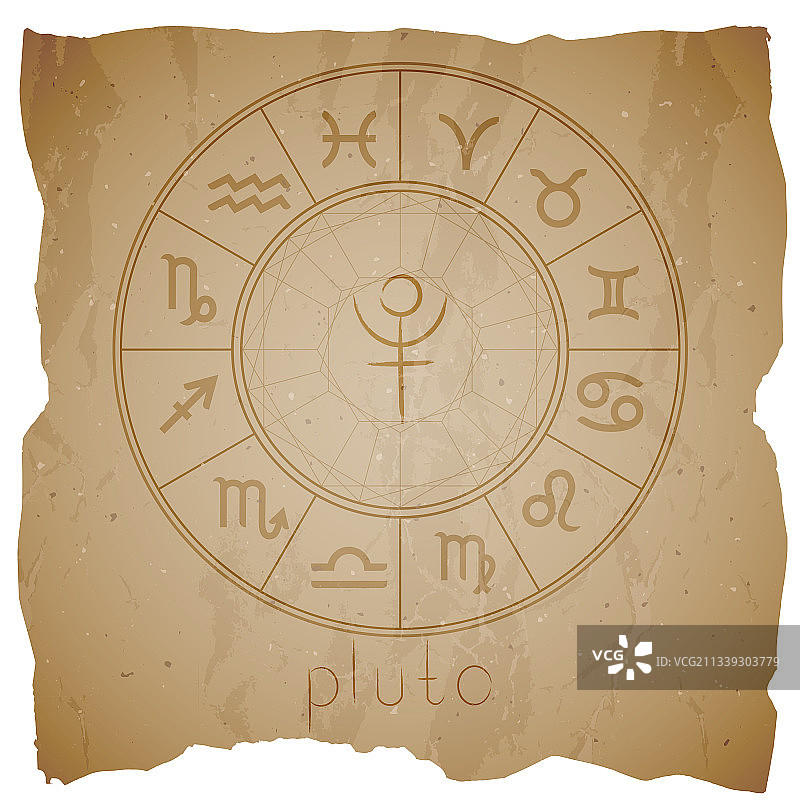 星球标志：冥王星图片素材