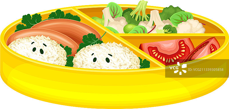 日式便当外卖盒饭图片素材