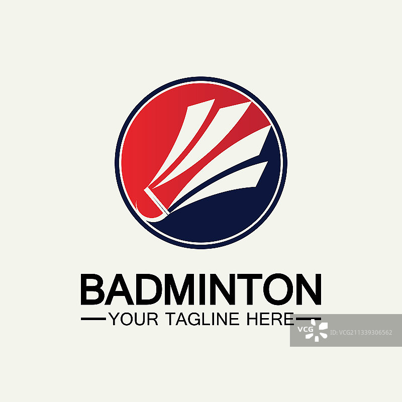 羽毛球Logo图标设计模板图片素材