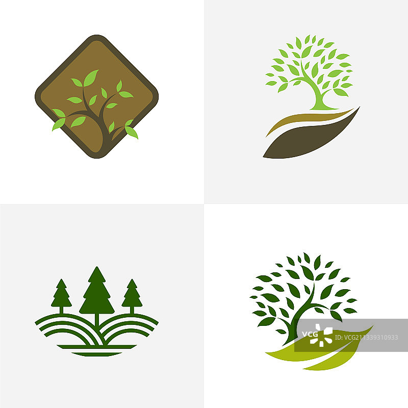 自然景观logo设计创意图片素材