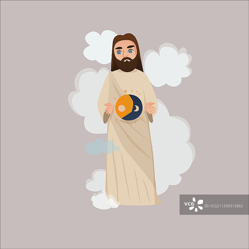 圣经故事插图设计图片素材