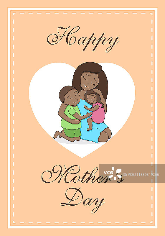 母亲节明信片图片素材