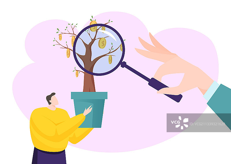 手持股票的年轻男性金融投资者图片素材