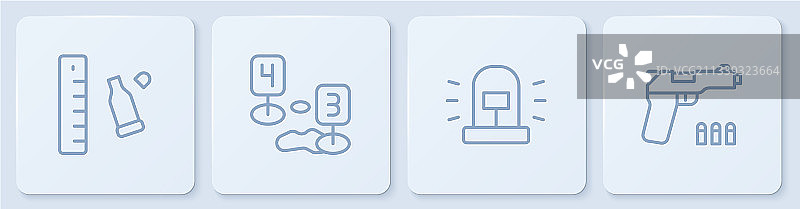 带尺子警笛的弹壳图标素材图片素材