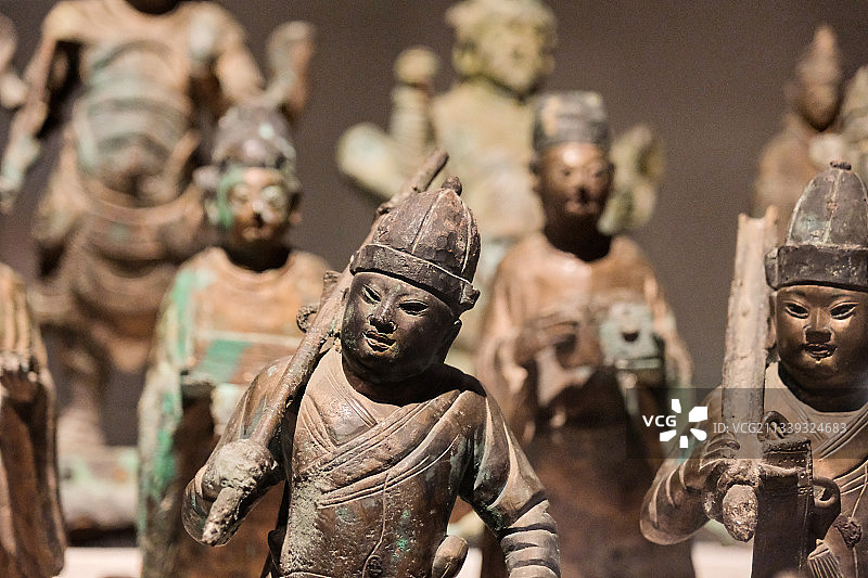 陶俑｜仕女俑｜镇墓兽图片素材