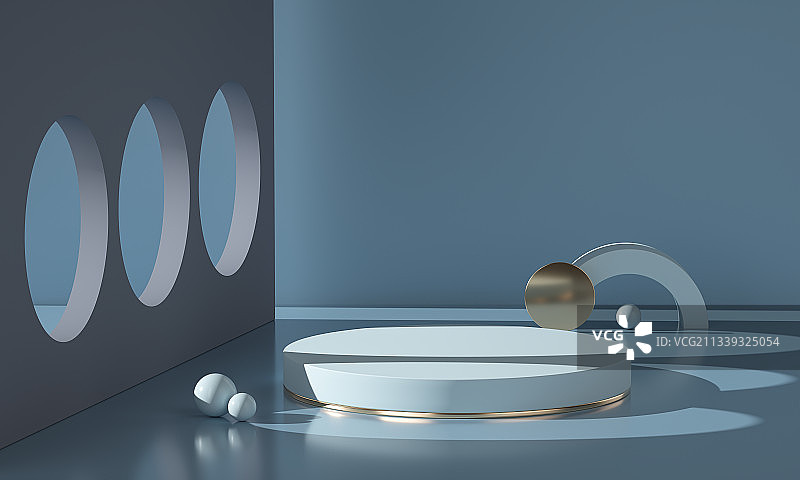 产品展台三维图形背景图片素材