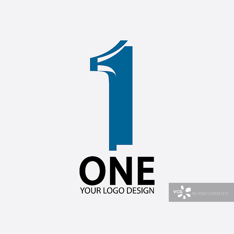 数字1标志图标设计模板图片素材