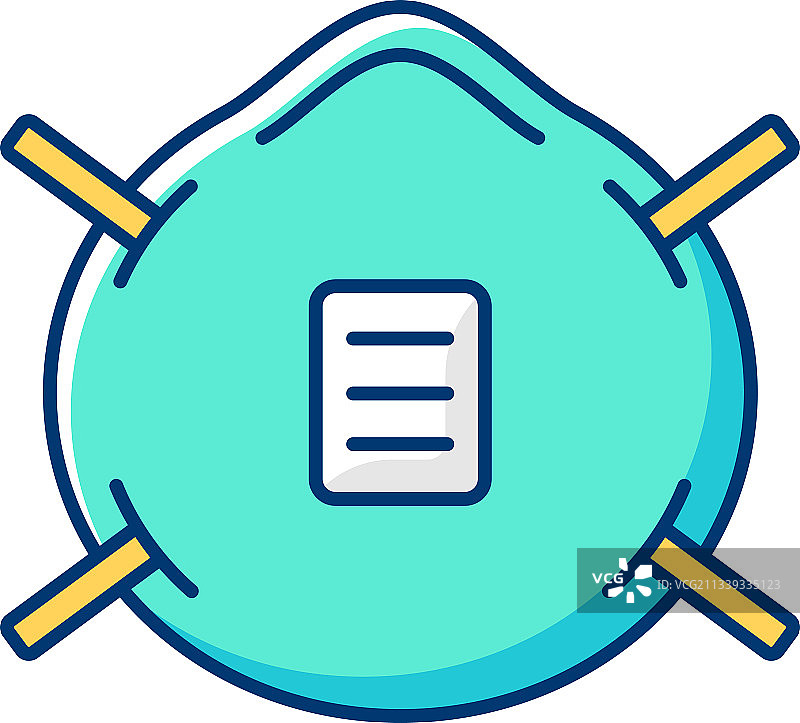 N95口罩RGB颜色图标图片素材