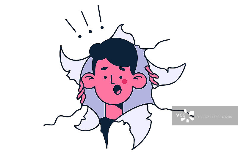 OMG与惊喜概念图片素材