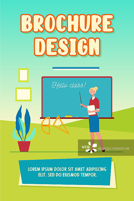 快乐教师欢迎学生进入教室图片素材