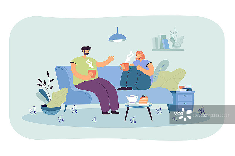 年轻情侣共度浪漫夜晚图片素材