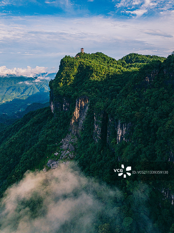 广元曾家山旅游区自然风光图片素材