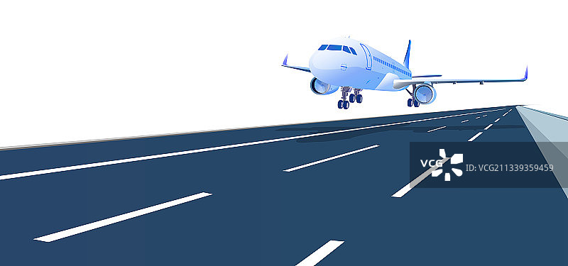 一架飞行中的航天飞机插画图片素材