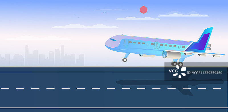 一架飞行中的航天飞机插画图片素材