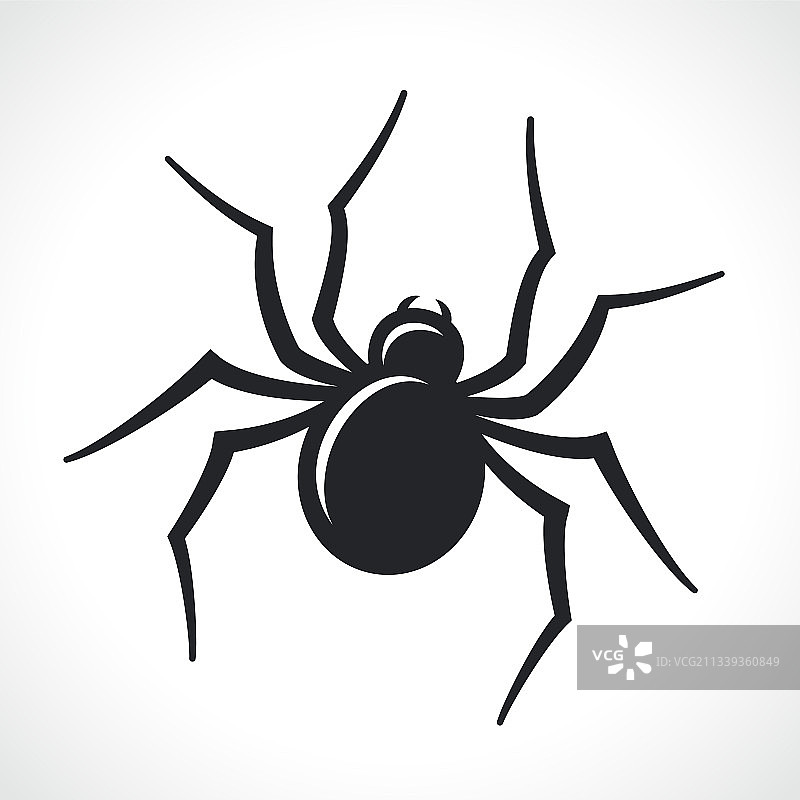黑色蜘蛛图标图片素材