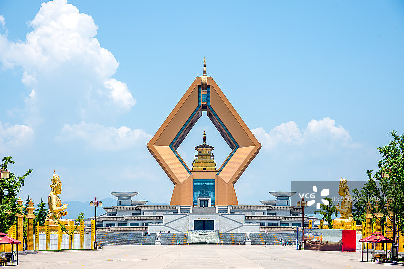 中国陕西宝鸡法门寺合十舍利塔图片素材