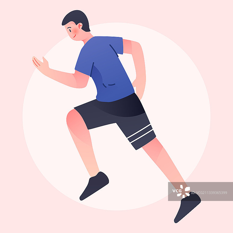 会运动员体育比赛夺冠插画活动海报背景图片素材