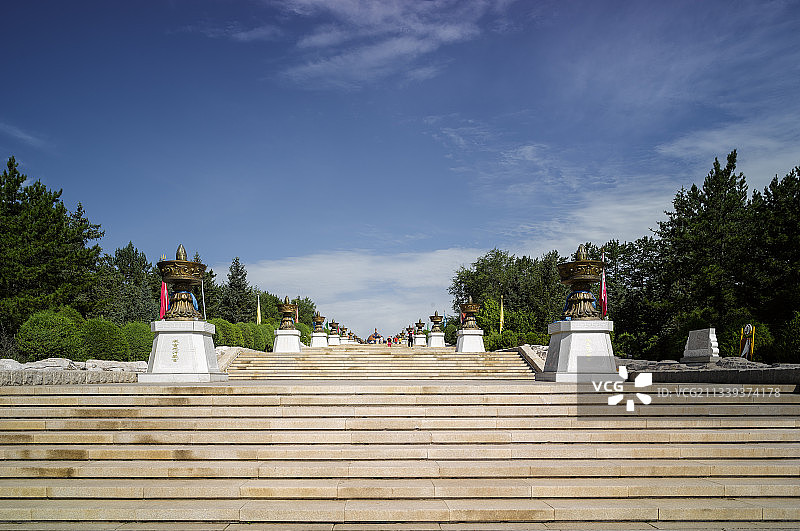 2016-07-13中国，内蒙古，鄂尔多斯，成吉思汗陵图片素材