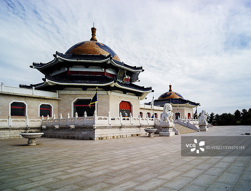 2016-07-13中国，内蒙古，鄂尔多斯，成吉思汗陵图片素材