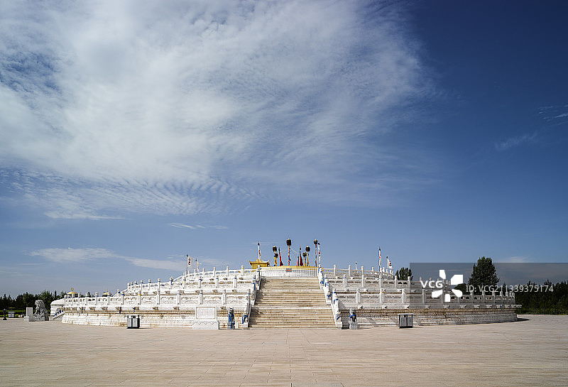 2016-07-13中国，内蒙古，鄂尔多斯，成吉思汗陵，祭坛图片素材