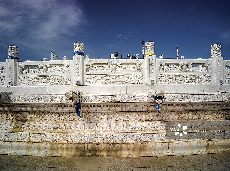 2016-07-13中国，内蒙古，鄂尔多斯，成吉思汗陵，祭坛图片素材