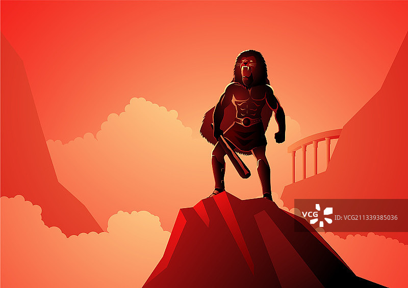 希腊神话人物赫拉克勒斯图片素材