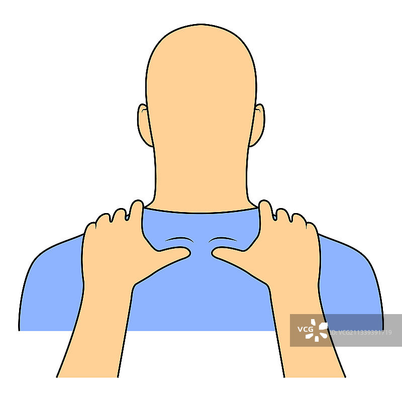 日式 massage 指导图片素材