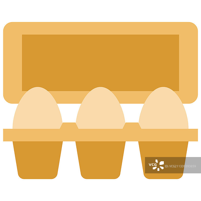 鸡蛋盒图标：超市和购物中心图片素材