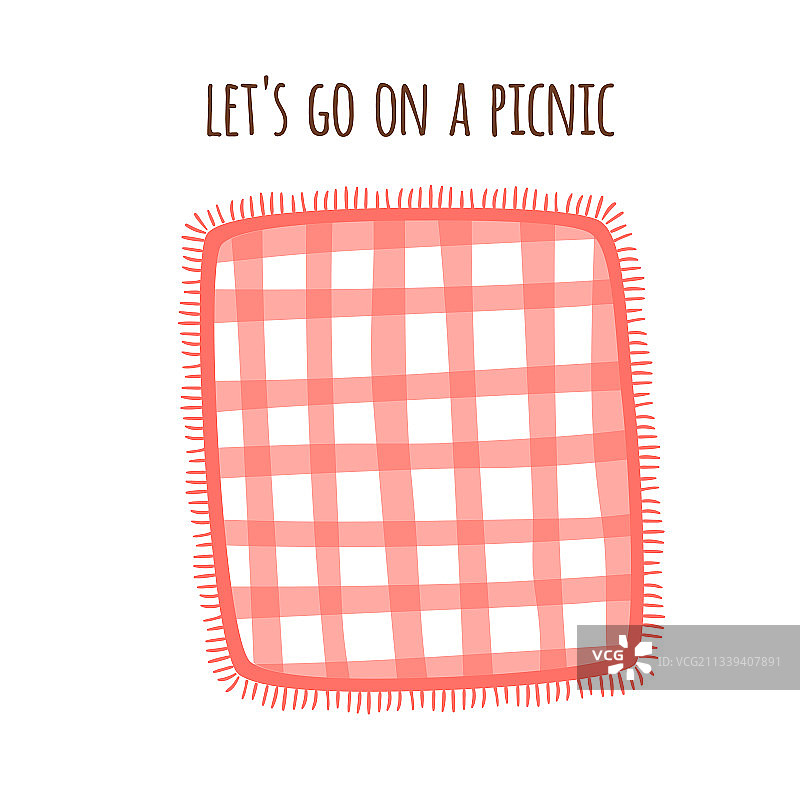 公园红色格子野餐垫图片素材