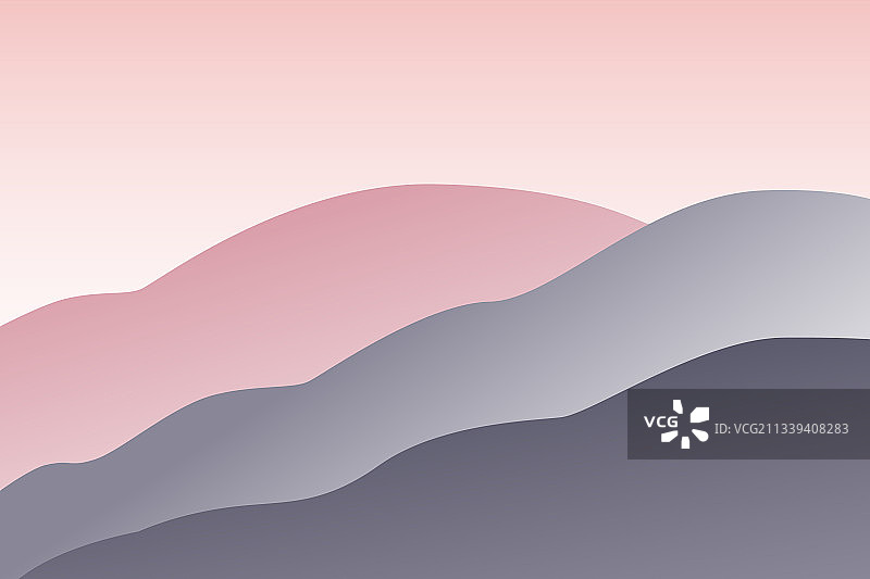 粉色日落天空下的海浪景观图片素材