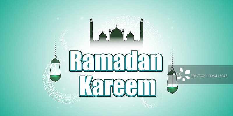 斋月斋月问候图片素材