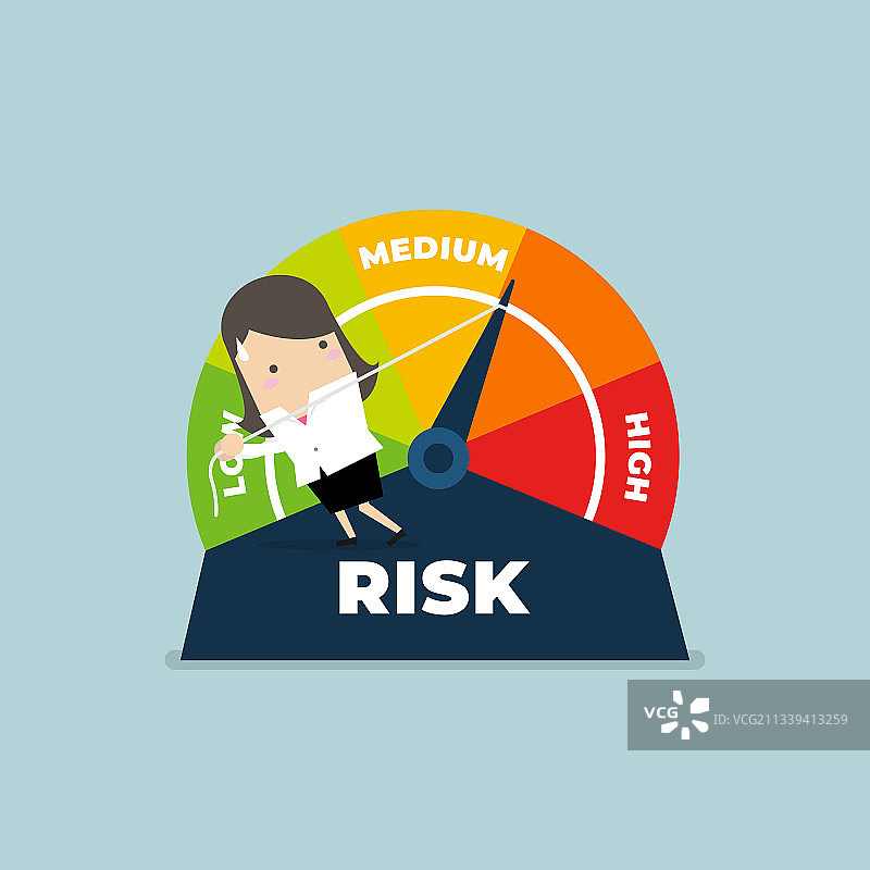 商务女性管理商业或生活中的风险图片素材