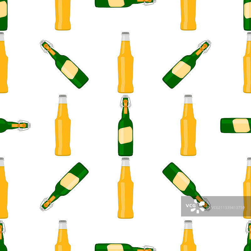 主题为无缝啤酒瓶盖图片素材