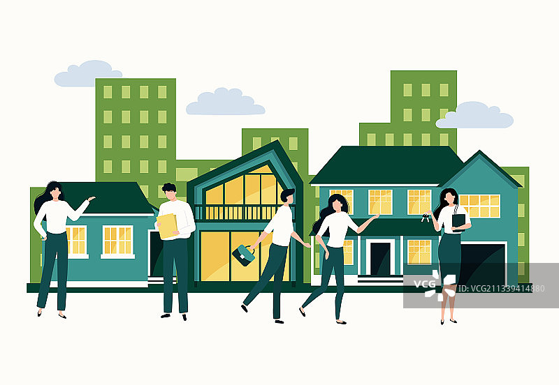 房地产购买和抵押贷款图片素材