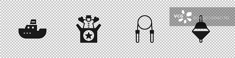 玩具船弹跳玩具跳绳套装图片素材