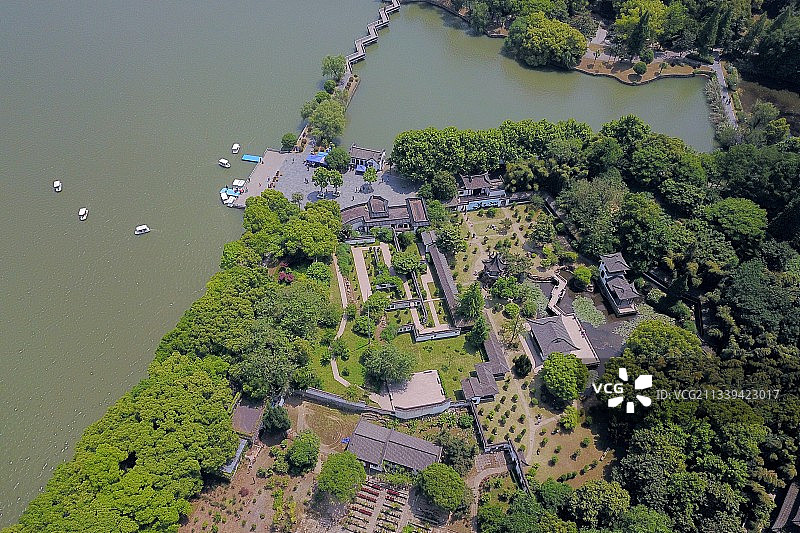 铜陵天井湖公园古典园林图片素材