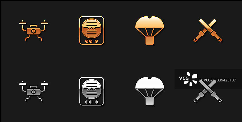 无人机飞行姿态指示器盒图片素材