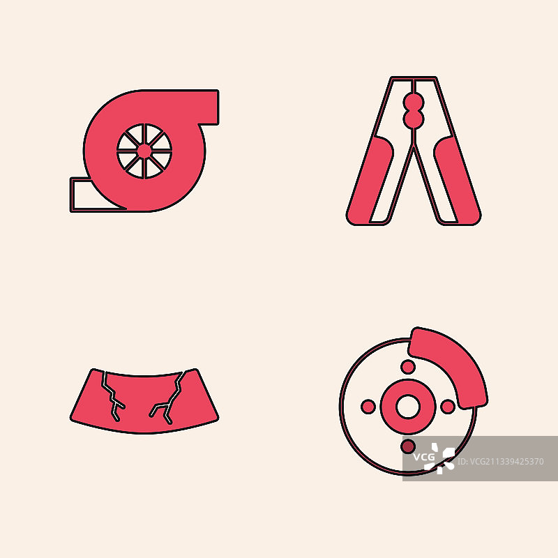 带卡钳的汽车刹车盘汽车图片素材