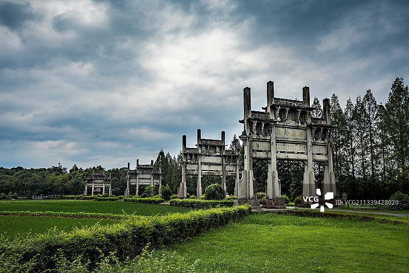 棠樾牌坊群（二）图片素材