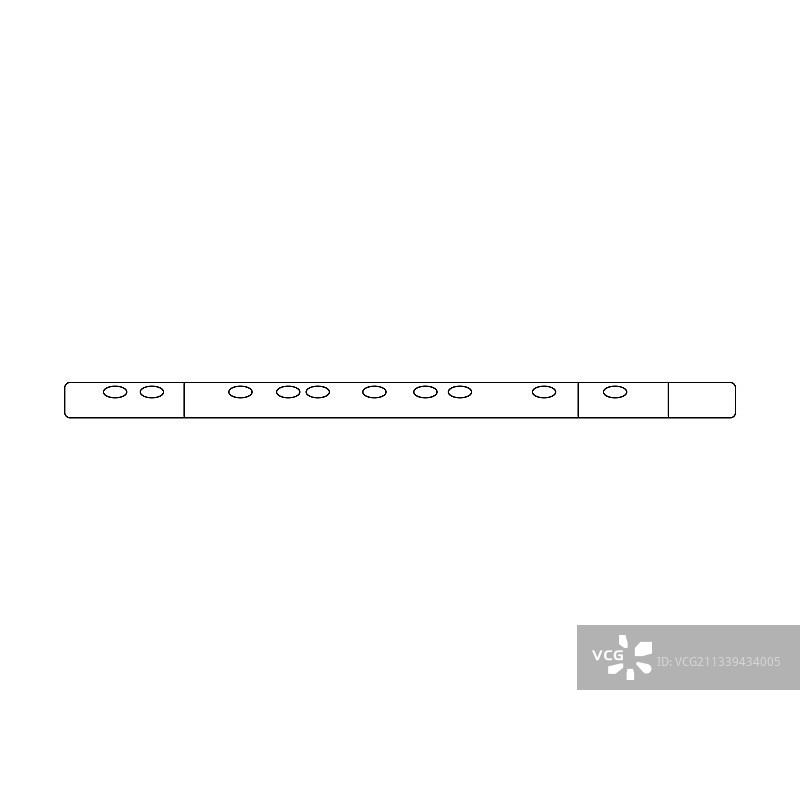 长笛轮廓图标图片素材