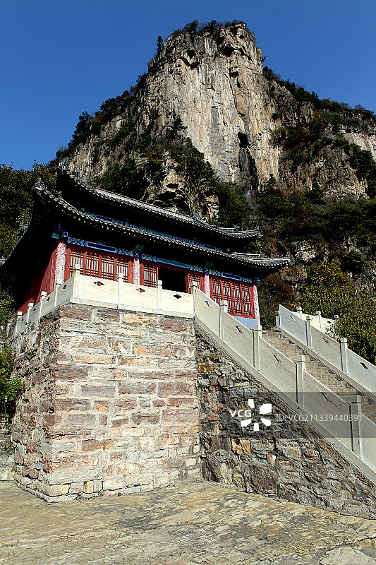 中国河北石家庄平山天桂山风景名胜区，北武当，真武殿，玉皇顶图片素材