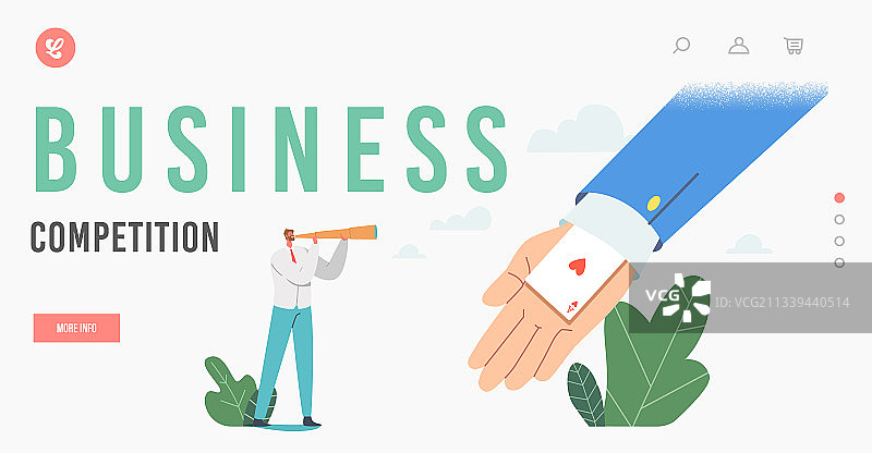 不正当商业竞争着陆页模板图片素材