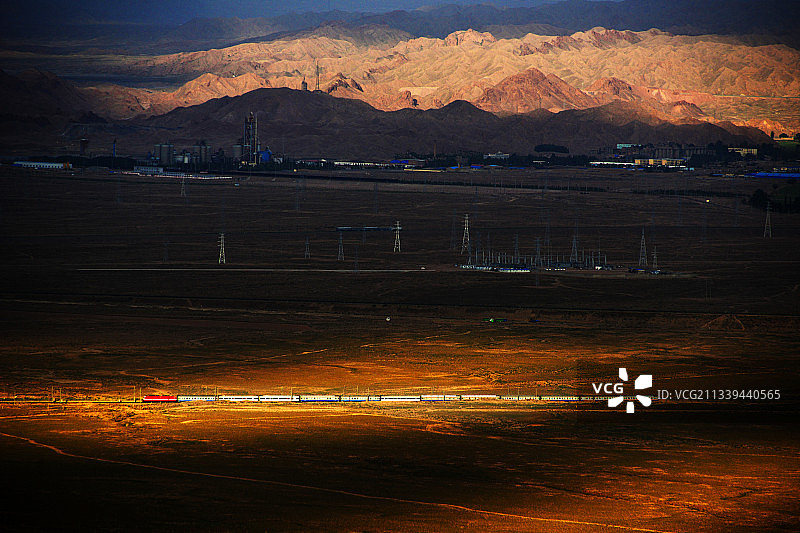 兰新铁路金昌段图片素材