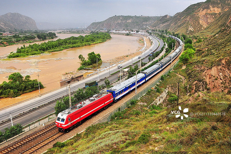 兰新铁路兰州段图片素材