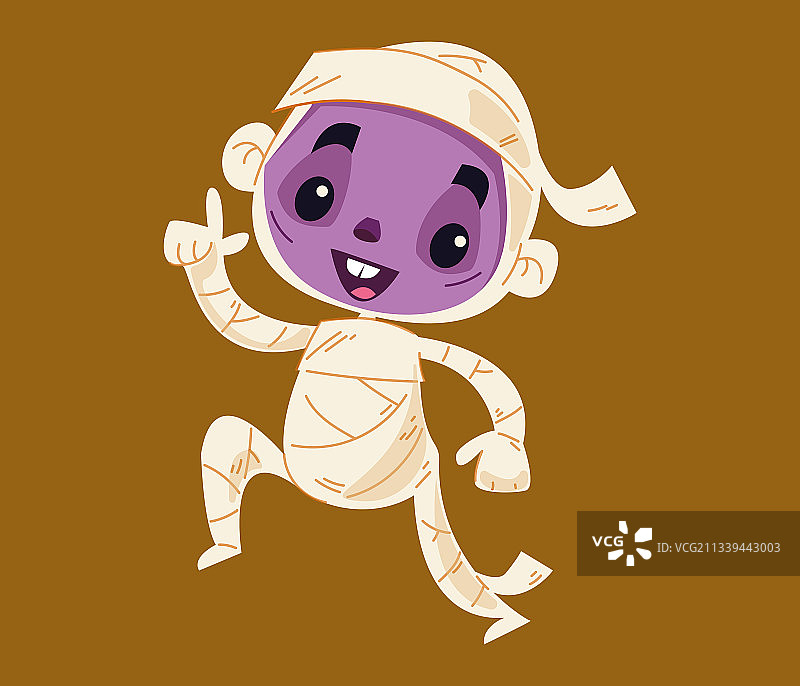 跳着莎莎舞的木乃伊法老卡通图片素材