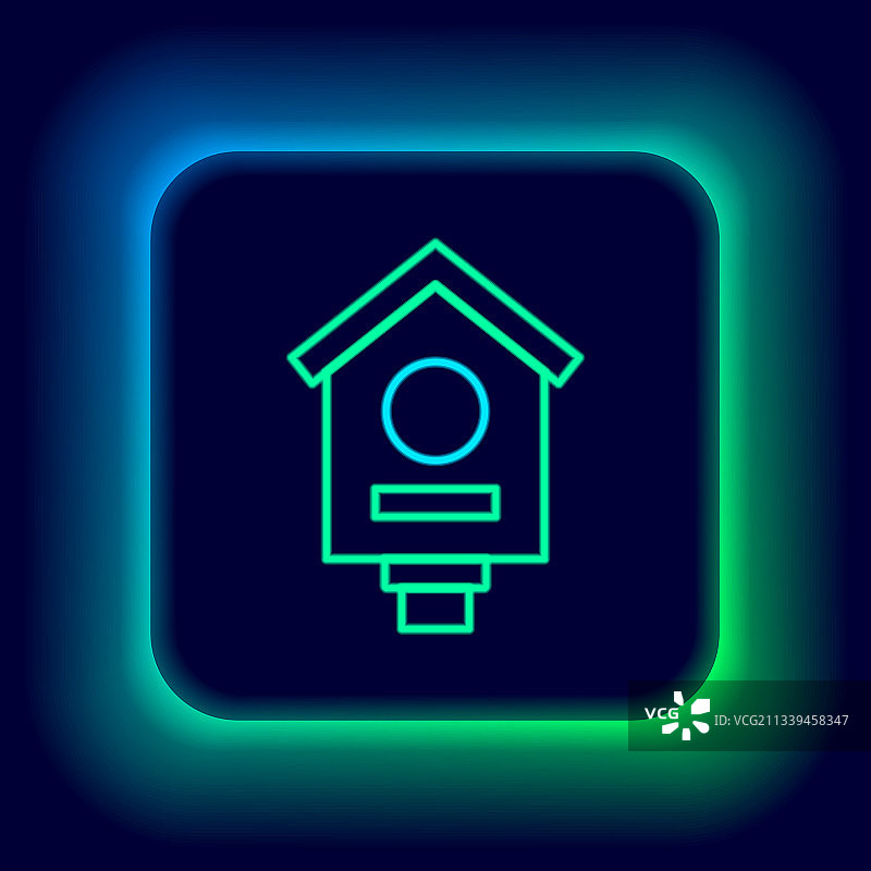 发光霓虹灯线条台球粉笔图标图片素材