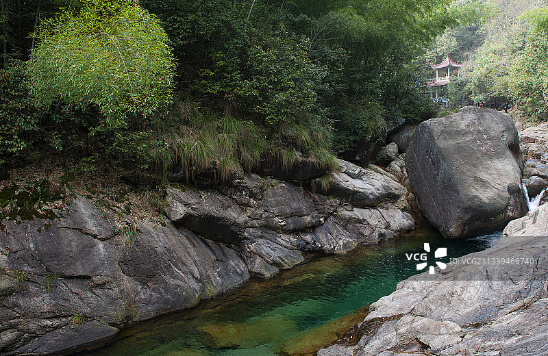 2010-03-21中国，安徽省，黄山市，翡翠谷风景区图片素材