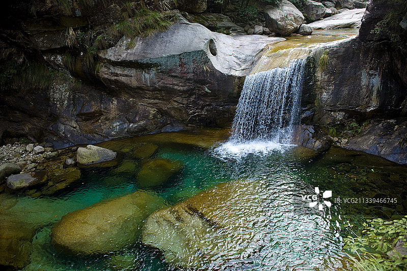 2010-03-21中国，安徽省，黄山市，翡翠谷风景区图片素材