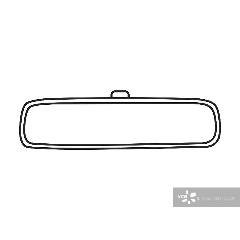 汽车后视镜轮廓图标图片素材